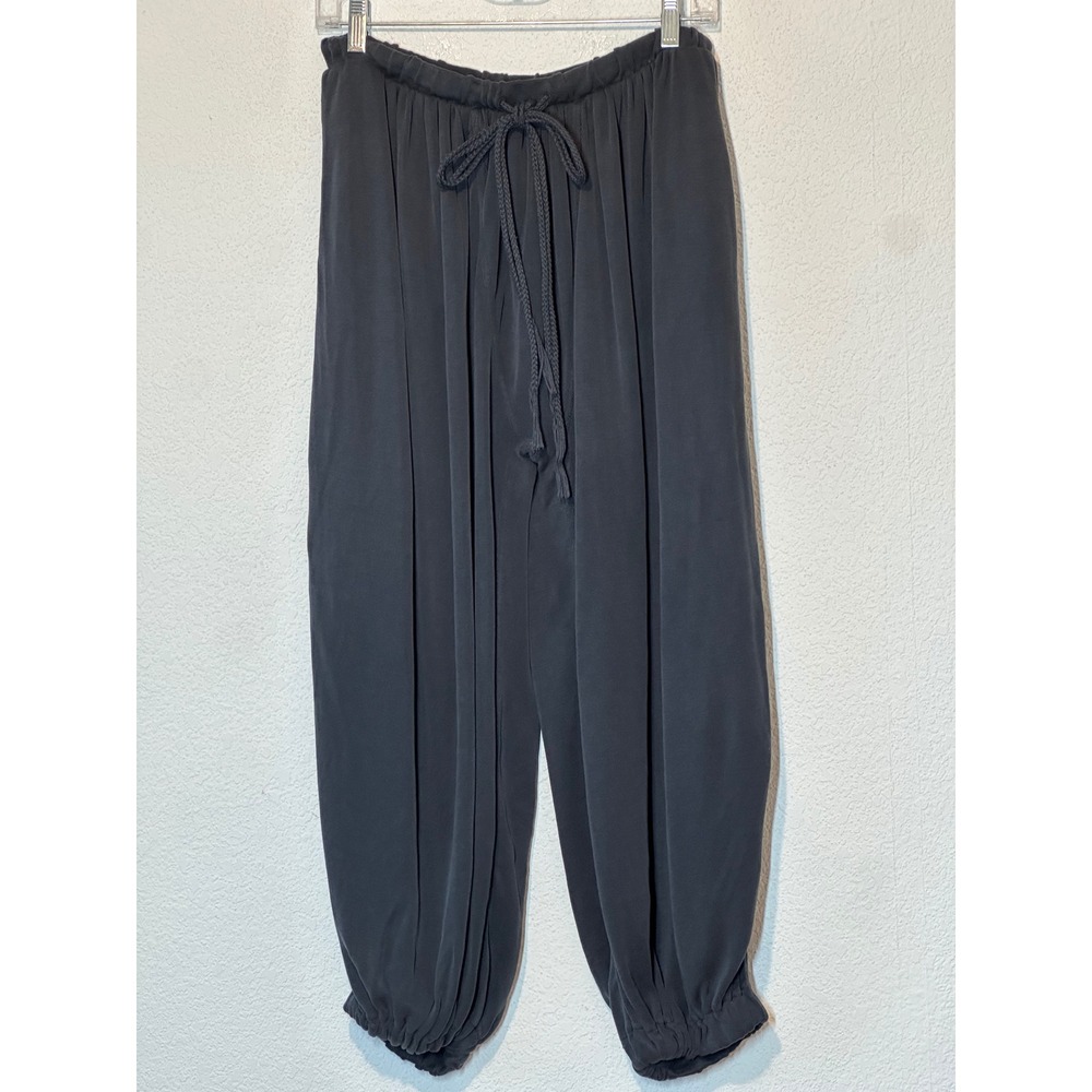 Free People Movement Harem Joggers Charcoal Gray Drawstring Pants S OB225573